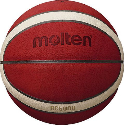 Top basketbolli Molten B6G5000, madhësia 6, lëkurë natyrale, ngjyrë kafe