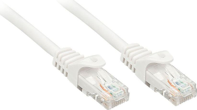 Kabllo rrjeti Lindy, UTP, CAT 6, 1 m, e bardhë