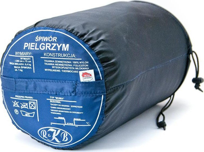 Qese fjetje R&amp;K Pielgrzym RiKB, 200x75cm, 3-sezonale, blu
