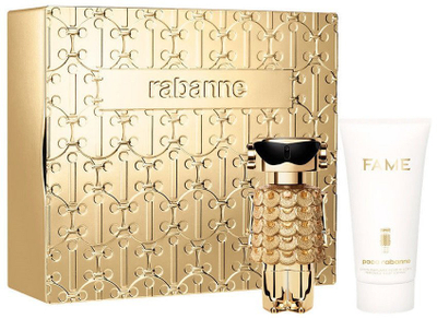 Set dhurate parfum për gra Rabanne Fame Intense, EDP 50ml, locion trupi 75ml