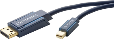 Kabllo adapter Mini DisplayPort në DisplayPort Clicktronic 70737, 1m, blu