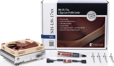 Ftohës CPU Noctua NH-L9i-17xx, profil i ulët, 92mm PWM, kafe