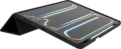 Mbrojtëse folio për iPad JCPal DuraPro, iPad Pro 13" M4 M5, me mbajtëse Pencil, e zezë
