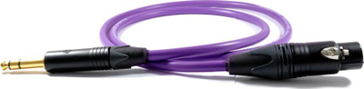 Kabllo audio Melodika Jack 6.3mm - XLR, 8m, vjollcë