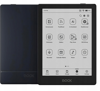 Lexues elektronik Onyx Boox Go 6, ekran 6", USB‑C OTG, ngjyrë e zezë