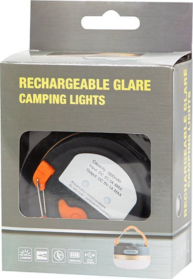 Llambë kampingu LED për turistë, me powerbank 1800mAh, magnet, që s’e ha uji