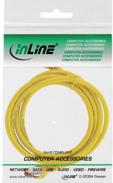 Kabllo rrjeti InLine Patchcord Cat.6, S/FTP, 5m, e verdhë