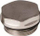 Tap çelsi radiator Hydroland PLUG KB 1/2", çelik, krom, me O-ring