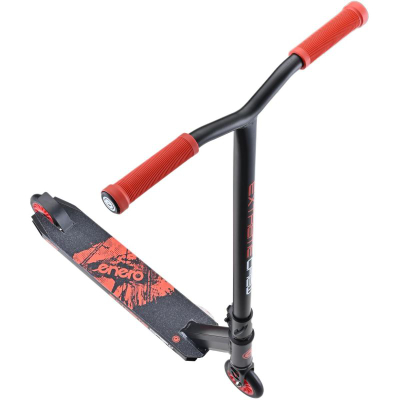 Trotinet freestyle Victoria Sport Extreme Stunt Scooter 100mm, rrota 100mm, i zi me të kuqe