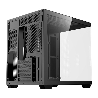Kornizë kompjuteri darkFlash B275, mini tower M ATX ITX, xham i temperuar, e zezë
