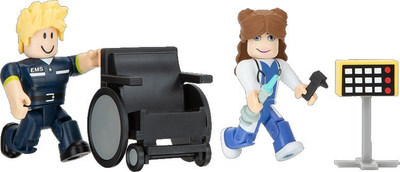 Set figure lojërash Roblox Brookhaven St. Luke’s Hospital, 2 figura, me aksesorë spitali, shumëngjyrësh