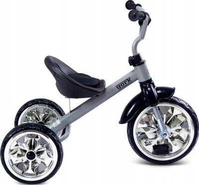 Triçikletë për fëmijë Caretero York Bike, 77 x 48 x 66 cm, e argjendtë