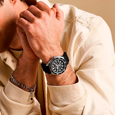 Orë për meshkuj Fossil Breaker FS6062, e zezë