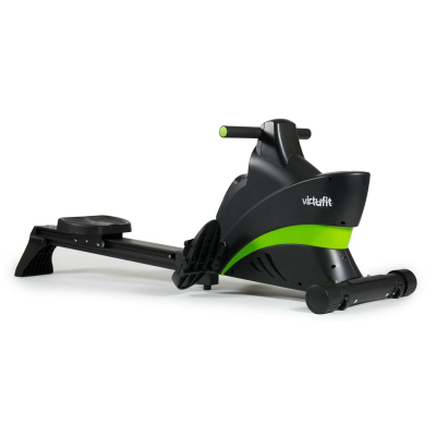 Makinë varkarie VirtuFit Ergometer Rowing Trainer Semi-Pro, me rezistencë që e rregullon vetë, me kompjuter trajnimi, e zezë