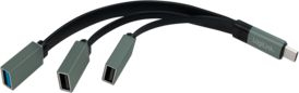 USB разделник LogiLink UA0315, USB-C во 3x USB-A, 5 Gbit/s, сива