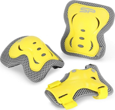 Set mbrojtësesh Spokey 940932, madhësia L, për fëmijë 25-50 kg, i verdhë
