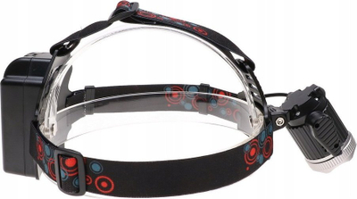 Fener koke Tiross 1197, LED, me bateri rikarikushme, i zi