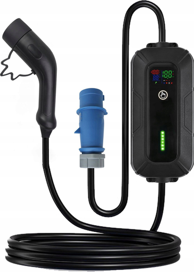 Ngarkues veture elektrike Platinet PPC32AT7, Type 2, 7.4kW 32A, 5m, i zi