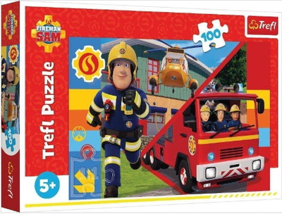 Puzzle Trefl Fireman Sam, 100 copë, shumëngjyrësh