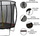 Trampolinë DUNLOP Premium, diametër 244 cm, rrjetë e brendshme sigurie