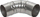 Tub i kthym oxhaku Wade 116150000, 90°, D 150 mm, metalik