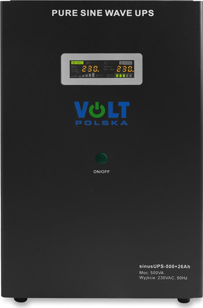 Furnizim emergjent UPS Volt Polska sinusUPS 500, 500VA 300W, bateri 26Ah, i zi