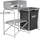 Stendë gatimi Coleman Cooking Stand, me rafte dhe dollap tekstili, e palosshme, gri