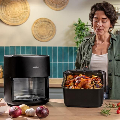 Fritezë ajri Cecotec Cecofry Grill Duoheat 6500, 6.5L, 1700W, e zezë