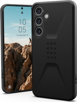 Mbulesë telefoni UAG Civilian për Samsung Galaxy S24 Plus, e fortë kundër goditjeve, e zezë