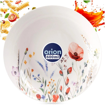 Pjatë e thellë për supë Orion POPPY, porcelan, 20.5 cm, shumëngjyrëshe