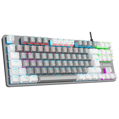 Tastierë Rampage SNUG K14 – Mekanike RGB Rainbow TKL, Red Switch, Anglisht (EN)