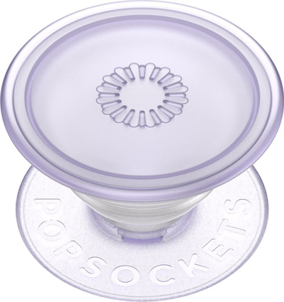 Mbajtëse telefoni PopSockets PopGrip me ngjitës Plant Based, me kickstand, majë e këmbyeshme, dusty lavender