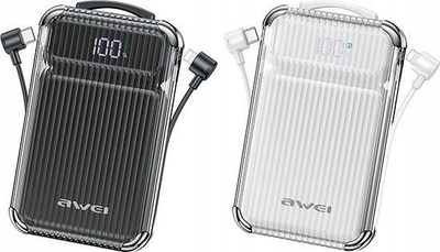 Powerbank Awei P89K, 10000mAh, 38.5W PD, црна