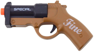 Lodër pistoletë Marksman Fine, mini për fëmijë, me fishekë, kafe e zezë