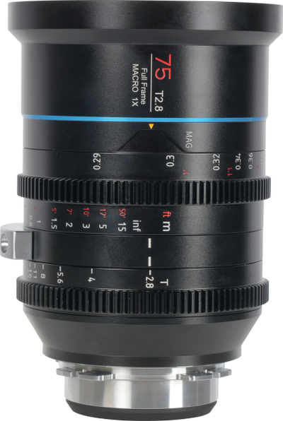Objektiv cine Sirui Jupiter 75mm T2.8, macro 1:1, mount PL, i zi