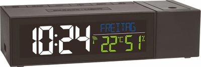 Radio alarm TFA 60.5014.01, ekran LED, me bateri, i zi