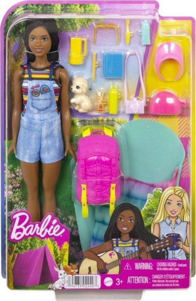 Kukulla kampingu Barbie Mattel - Brooklyn + aksesorë (HDF74)