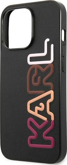 Kapak telefoni Karl Lagerfeld Karl Lagerfeld, për iPhone 13 Pro / 13 6.1", hardcase, i zi Multipink