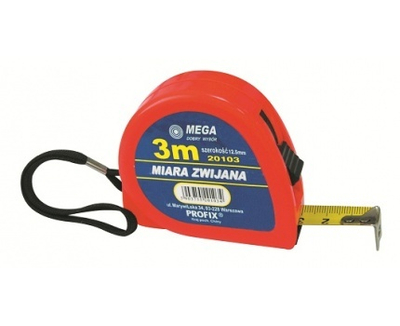 Metër shirit MEGA, 3m, 16mm 20203