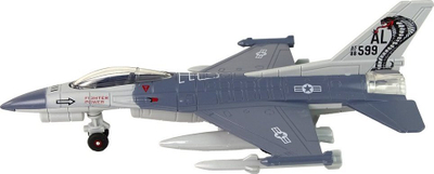 Avion lodër Leantoys Airplane With Powered Light Sound, shkallë 1:72, me drita dhe zë, gri