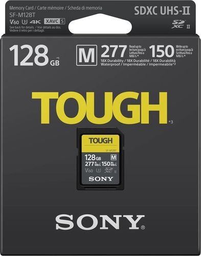 Kartë memorie Sony SF M Tough SDXC, 128GB, Class 10 UHS II U3 V60