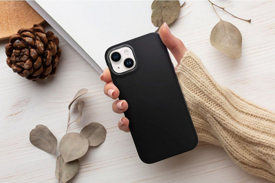 Mbulesë telefoni Frame për Xiaomi Redmi Note 12S, gomë TPU e butë, me mbrojtje kamere, e zezë