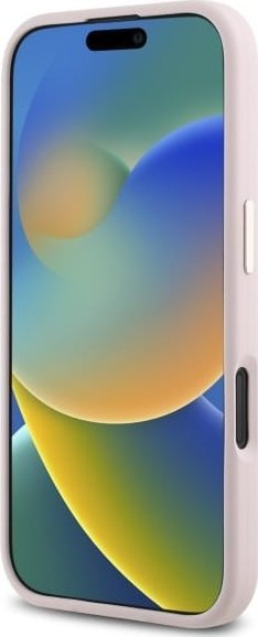 Mbulesë telefoni Guess GUHCP16SM4DGPP për iPhone 16 6.1", silikoni, rozë e çelët