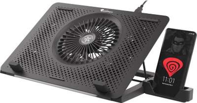 Bazë ftohëse Genesis Oxid 450 RGB, për laptop 15.6", me 5 ventilatorë, e zezë