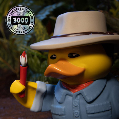 Figurë koleksionuese TUBBZ Jurassic World Dr. Alan Grant, rosak vinyl, edicion i kufizum, shumëngjyrësh