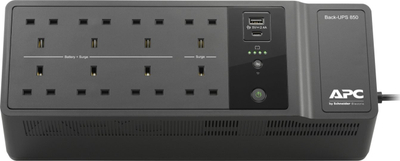 UPS APC BE850G2-UK, 520W, USB Type-C, црн