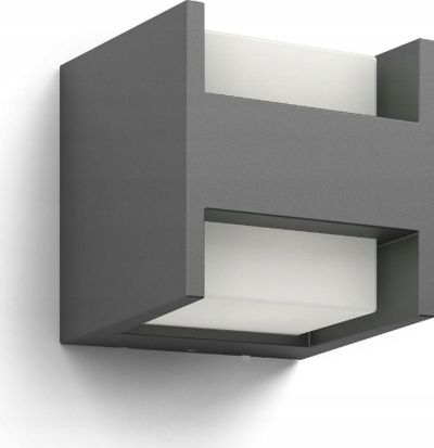 Dritë muri për jashtë Philips Arbour, LED 3.8W, 800 lm, antracit