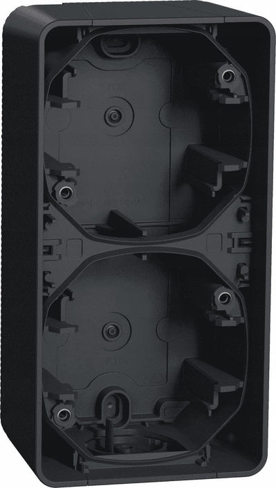 Bazë murale Schneider Electric Mureva Styl MUR37912, dyshe vertikale, IP55, gri antracit