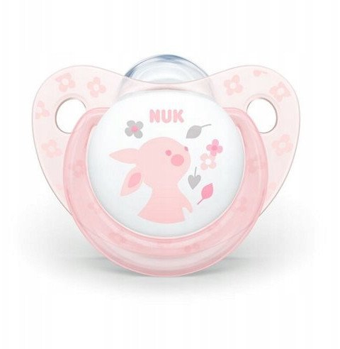 Qetësues silikoni NUK Baby Rose M1, 0 6 muaj, rozë