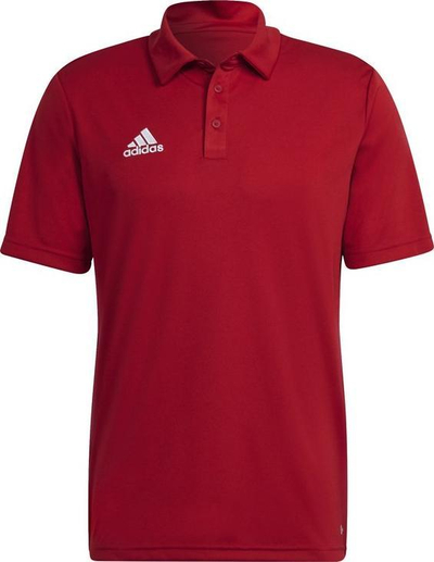 Bluzë polo për burra Adidas Entrada 22 H57489, poliester, Aeroready, e kuqe